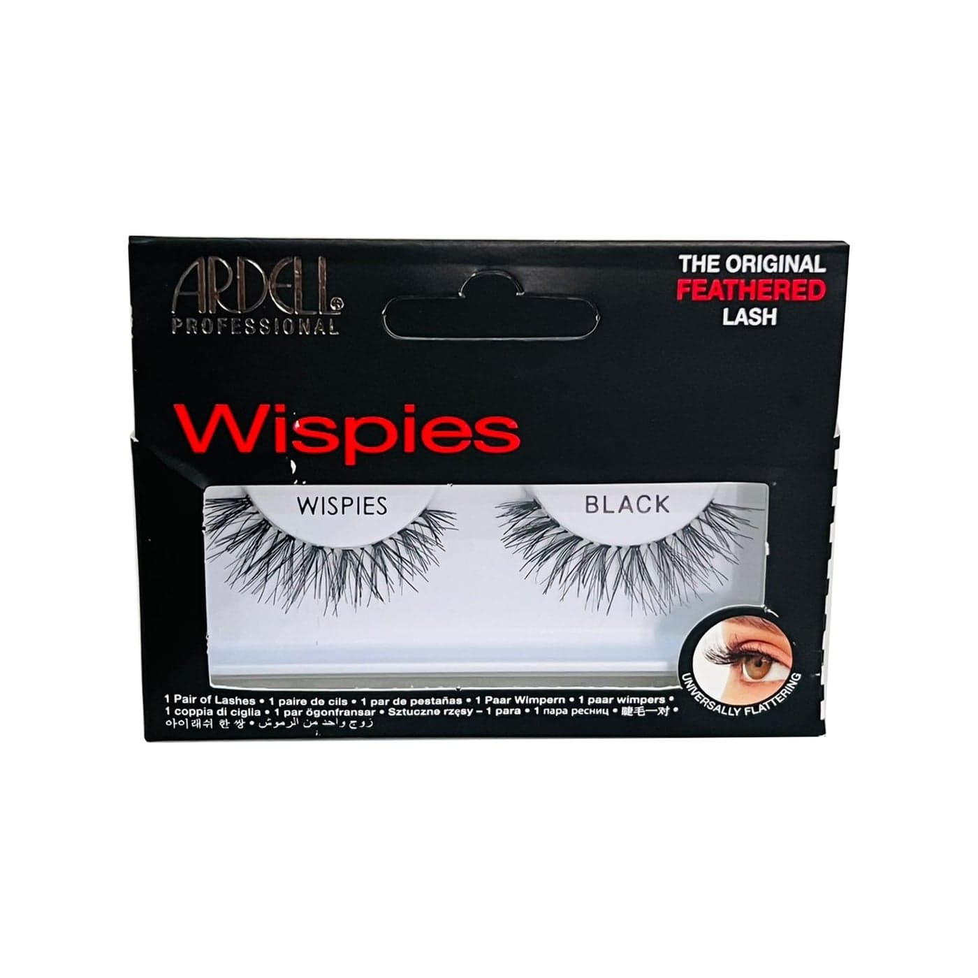 Ardell Invisiband Lashes Wispies Black 1 Pair Pack of 3