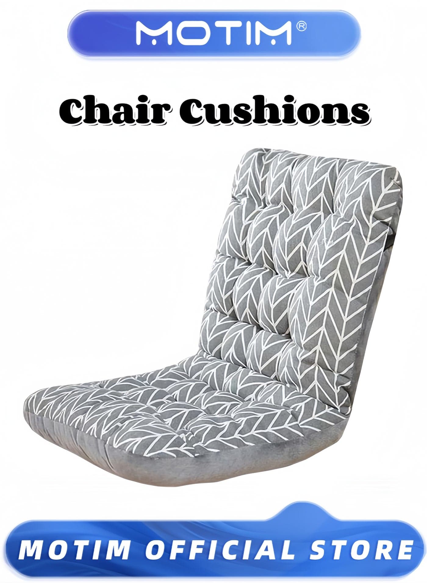 Chair Cushions Chair Pads with Ties Thickened One Piece Seat Dining Kitchen Office Chair Seat Cushion Outdoor Indoor Furniture Chair Seat Cushion (33 * 42 * 45CM)