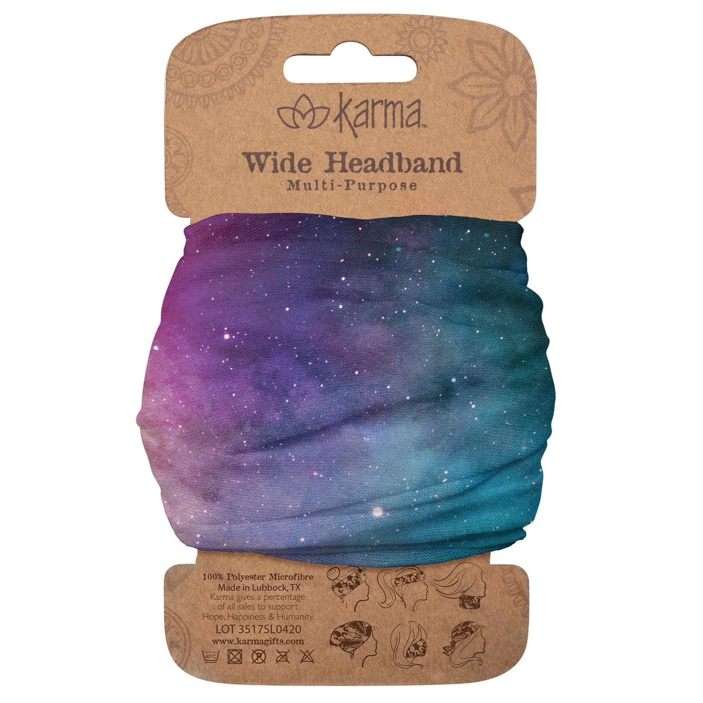 Karma Gifts Wide Headband Galaxy KA2001