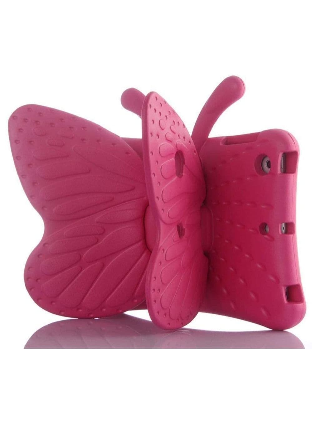 iPad 10.2 Case for Kids, iPad 8th 2020 Case, 3D Cute Cartoon Butterfly Cover Non-Toxic EVA Foam Wings Kickstand Kid-Proof Shockproof Bumper Girl Boy Gift for Apple iPad 7 8 Gen 10.2'' - Rose