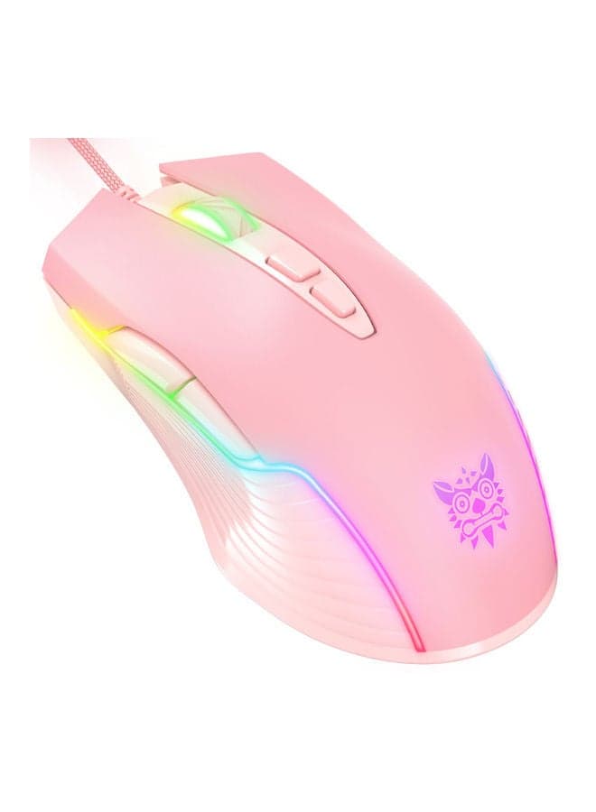 Wired Gaming Mouse Pink