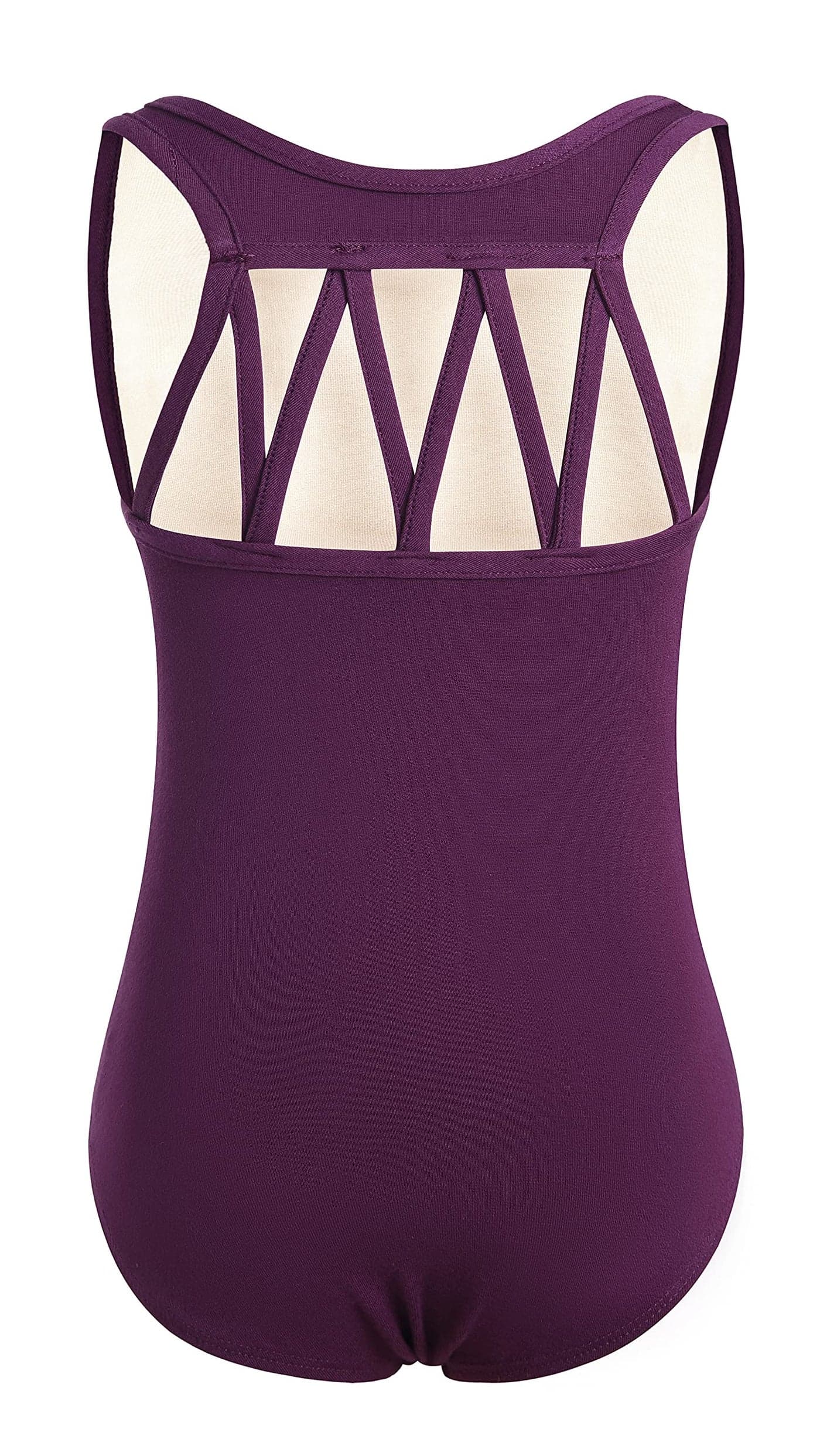 DANSHOW Tank Dance Leotards for Girls,Back M Straps(6001-L-09B)