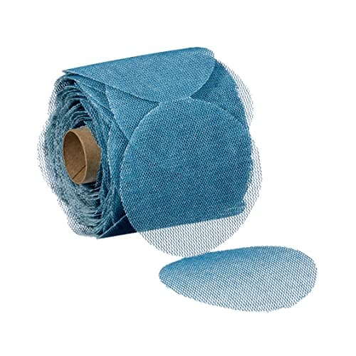3M Blue Net Disc Roll 36449, 3 in, 80+ Grade, 100 Pack, Best in Class, Virtually Dust-Free, Abrasive Sheet Roll