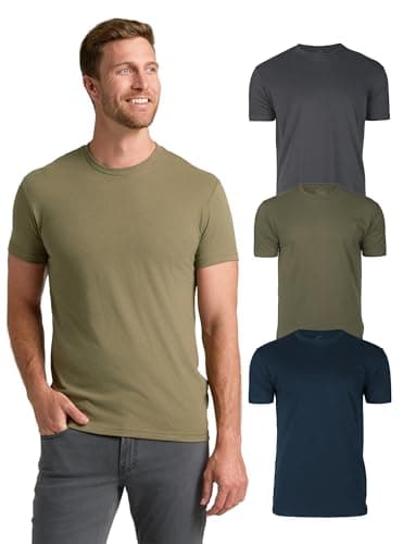 True Classic Mens T-Shirts – Short Sleeve Crew Neck T Shirts for Man, Cotton Blend Plain Novelty Men's T-Shirts, Pack of 3, Variety, 3XL