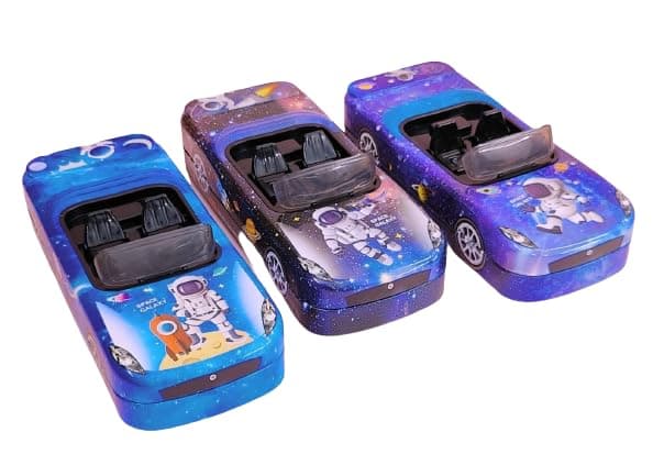 TERA 13 Pencil Box for Kids (1 Pcs) Car Shape Pencil Box for Boys | Pencil Case | Space Theme Pencil Box School Stationary Items | Gifts Set for Boys | Return Gifts for Kids