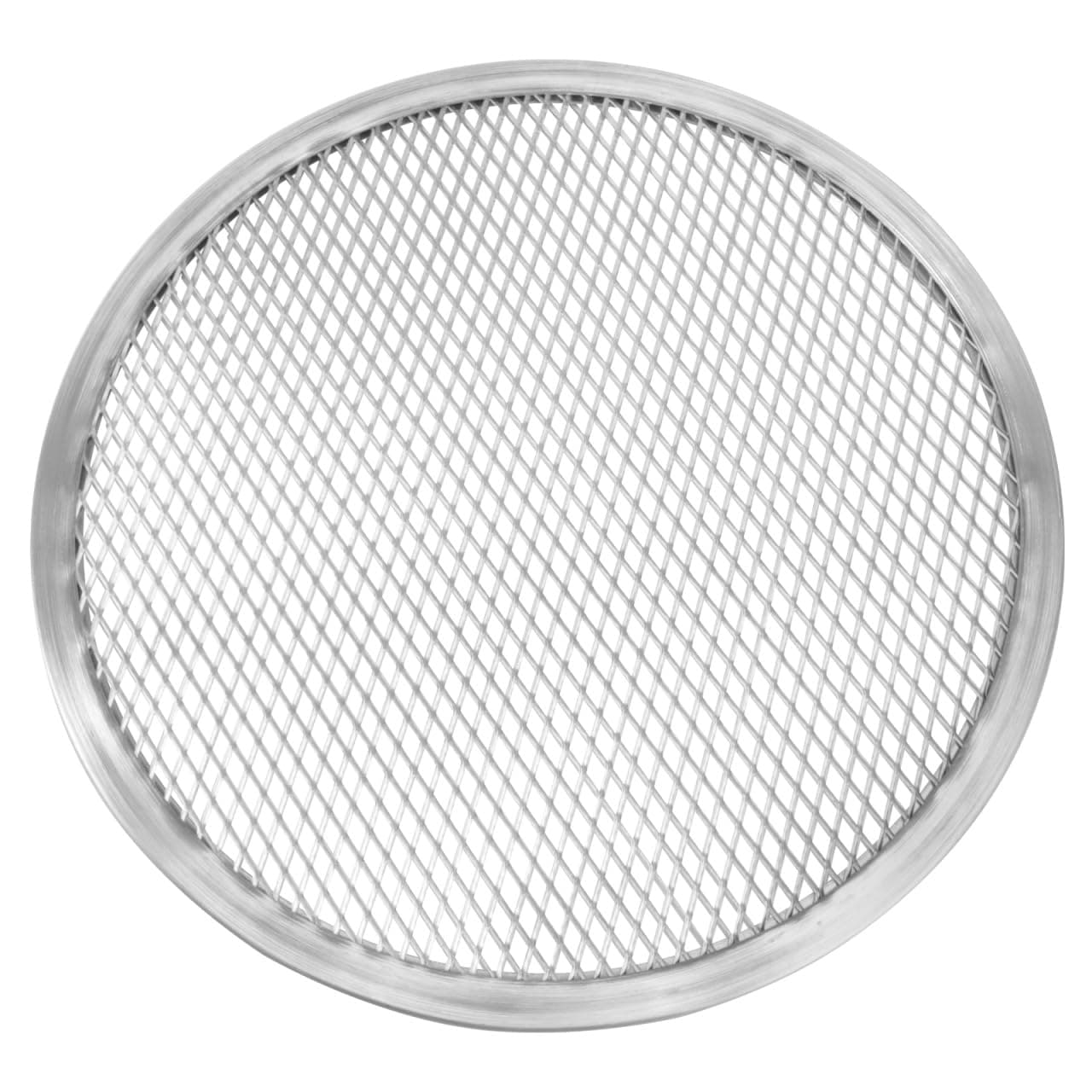 LABRIMP Wood Pizza Peel Pizza Net Screen 10 Inch Non Stick Crisper Pan Oven Pan Grill Tray Round Nonstick Grilling Accessories with Holes Seamless Netdisc