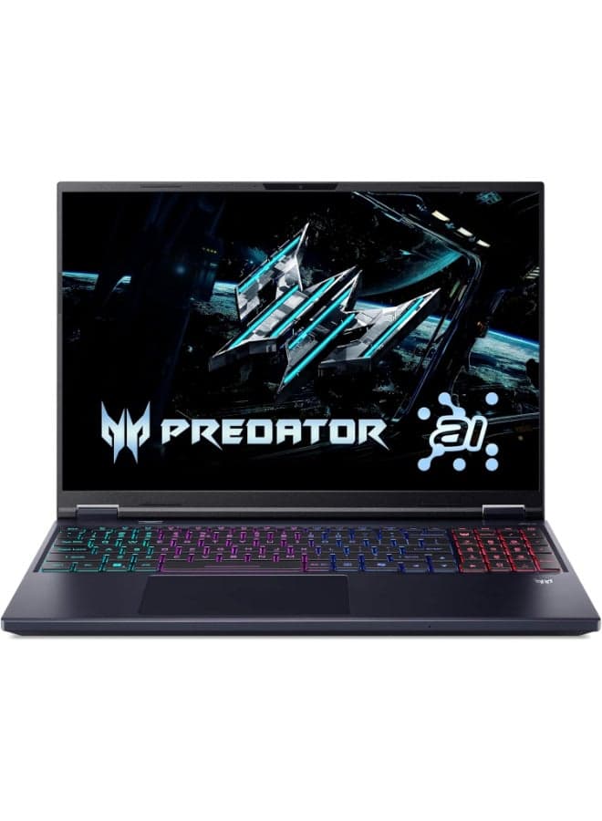 (Upgraded Version) Predator Helios NEO 16 AI Gaming Laptop With 16-Inch WQXGA Display,Core Ultra 9-275HX Processor/16GB RAM/1TB SSD/8GB NVIDIA RTX 5060 Graphics/Windows 11 Home / Obsidian / Obsidian English/Arabic Obsidian Black