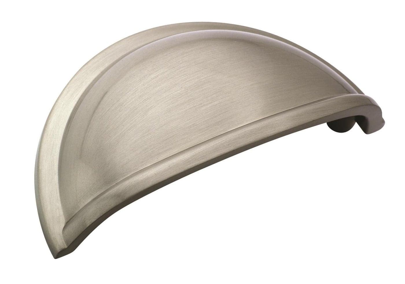 Amerock | Cabinet Cup Pull | Satin Nickel | 3 inch (76 mm) Center to Center | Cup Pulls | 1 Pack | Drawer Pull | Drawer Handle | Cabinet Hardware