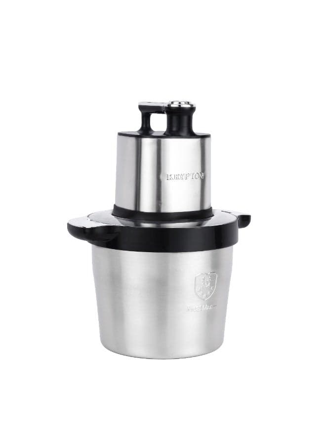 Multi Chopper, 3-Speed Control, Stainless Steel Blades | Compact Multi-Purpose Chopping Machine | 8 L 1200 W KNMC6622 Silver and Black