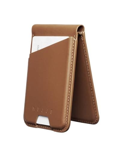Mujjo Magsafe Compatible Leather Wallet Stand Tan