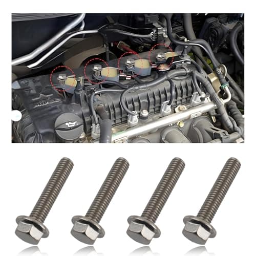 4PCS Ignition Coil Bolt Screws OEM W706175S43Stainless Steel Automotive Replacement Ignition Coils Mount Bolt Compatible with Ford Lincoln MercuryBolts of Ignitions Coil for Car
