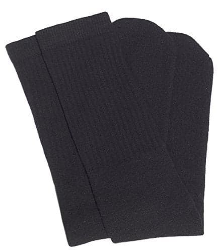 SKATERSOCKS 25" Knee high classic plain Solid Black tube socks