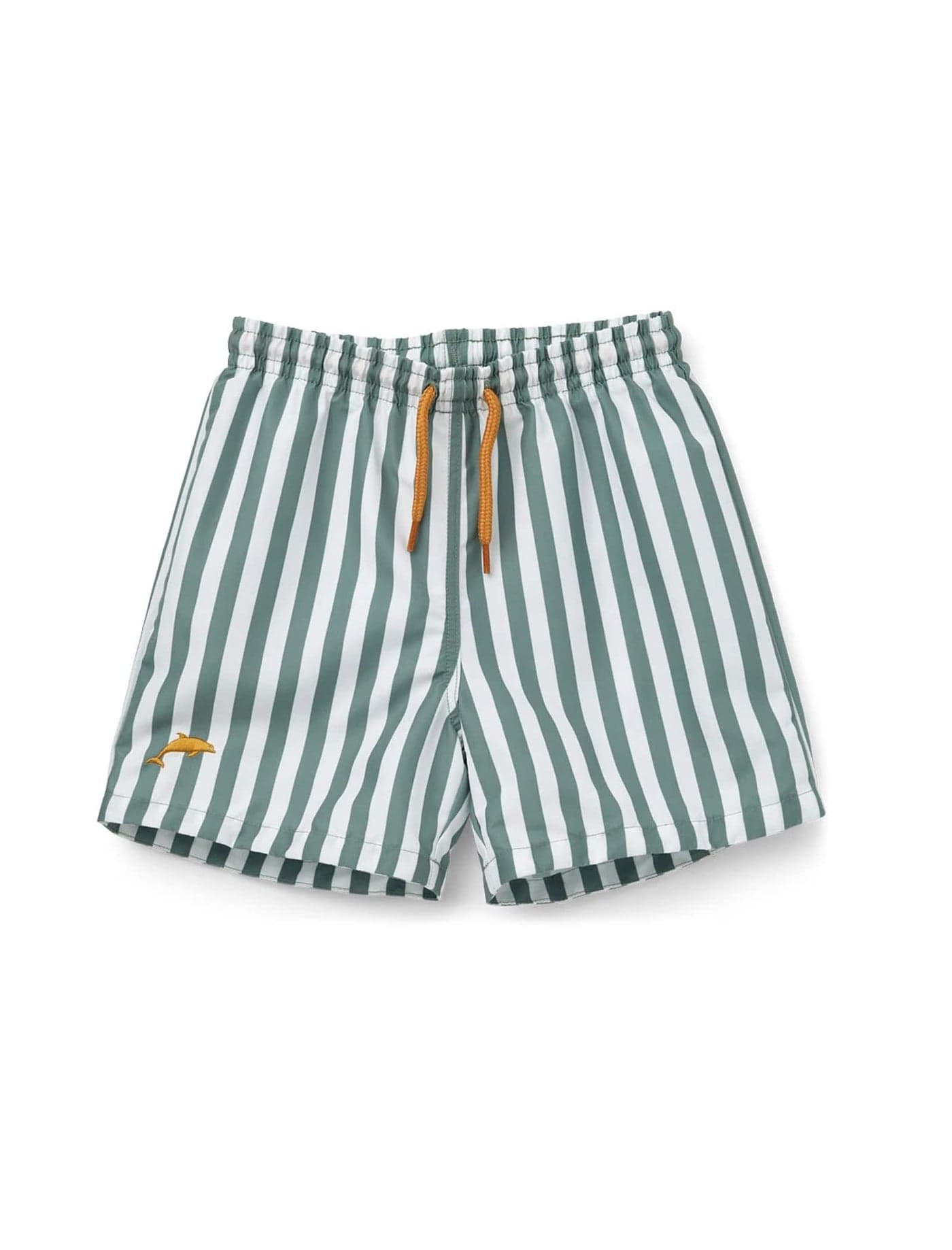 LDIOIF Toddler Boys Swim Trunks Quick Dry Beach Wear Boys Swim Shorts Green Striped Swimsuit Light Weight Board Shorts 2-3T