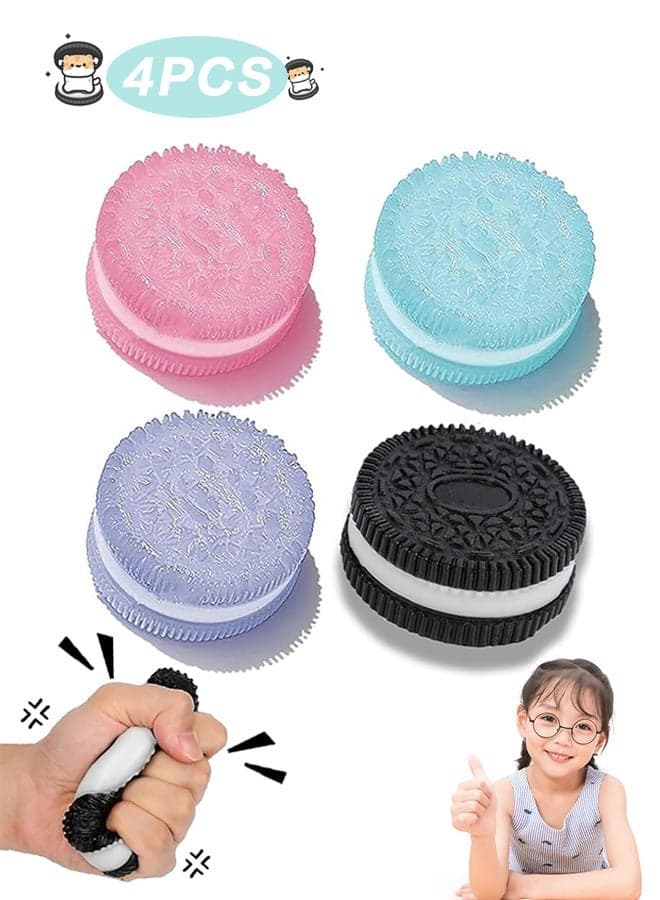 4 Pack Squishy Toy for Kids Sensory Stress Relief Fidget Toys, Soft u0026 Safe for Boys u0026 Girls