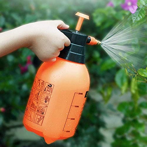 Gnexin Garden Pump Pressure Sprayer Lawn Sprinkler Water Mister Spray Bottle for Herbicides, Pesticides, Fertilizers, Plants Flowers 2 Litter Capacity -Spray Bottle Plant Water (Multicolour)