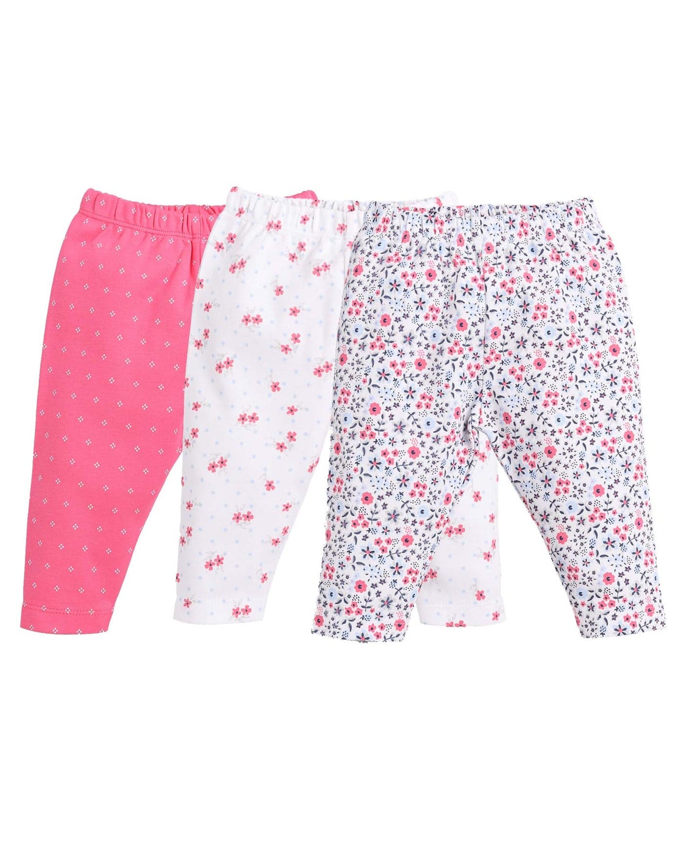 BABY GO Girls Mid Rise Cotton Solid Relaxed Track Pants Pack of 1 (Gobs20-2515-3/6M-Fushiaa_Fushia_3-6 Months), Assorted
