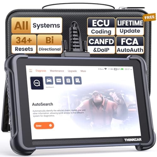 THINKCAR THINKSCAN 689 OBD2 Scanner, Bidirectional Scan Tool with Lifetime Free Update, 34+ Reset, 3000+ Active Test, ECU Coding, PMI, All System Diagnostic Scanner for Cars, CANFD & DOIP, FCA SGW
