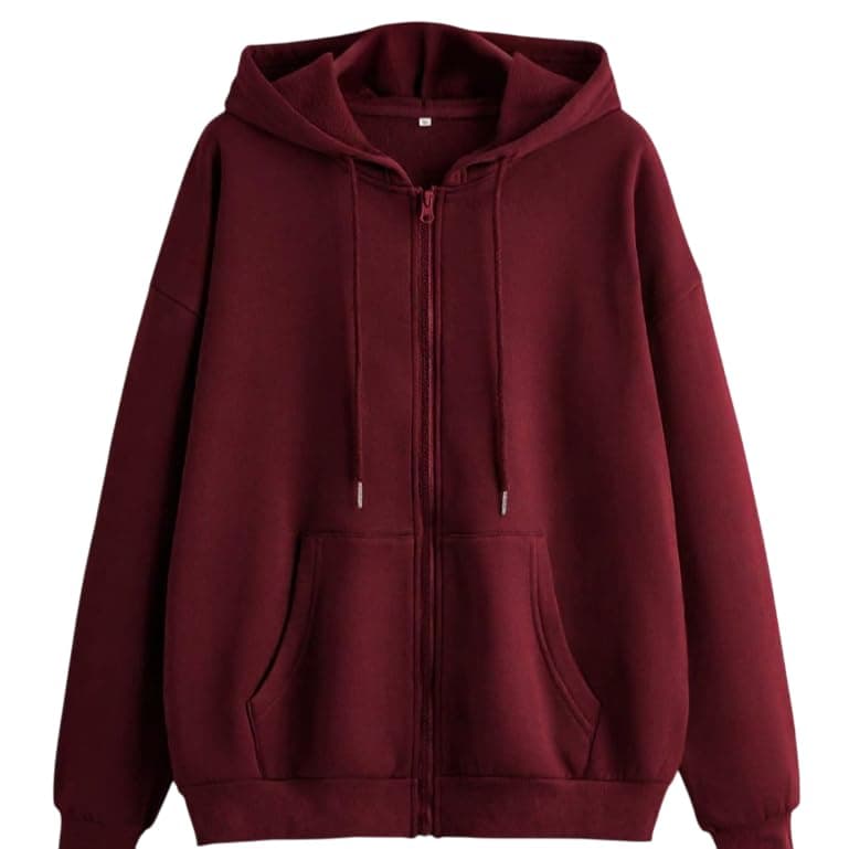 LITZO Hoodie|| Sweatshirt for Women || Womens Hoodie and Sweatshirt (L-139-M) Maroon