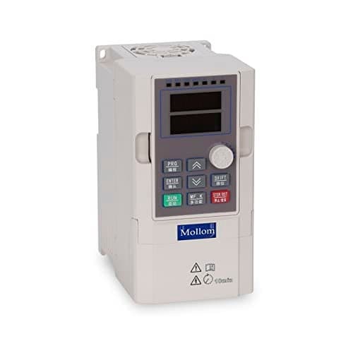 MOLLOM VFD 220V 4KW 5HP 16A Single or Three Phase Input to 3 Phase 0-3000Hz Output Variable Frequency Drive Control Inverter for Spindle Motor CNC Speed Control
