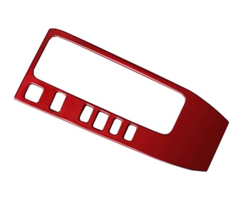 KELEIMAI Car Accessories Fit for Nissan Sentra 2020 2021 2022 2023 2024 2025 Interior Gear Shift Box Panel Cover Trim Red 1PC Stainless Steel
