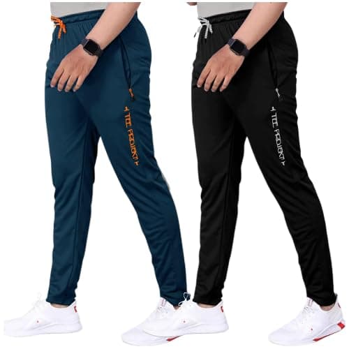 Pinkmint Men Combo Track Pant with Lycra Elastic Jogger Suitable for Active Wear, Jogger Yoga Wear, Sports