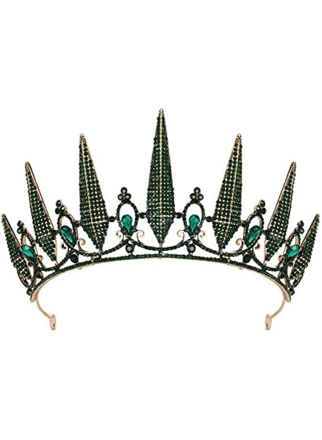 Tiaras and Crowns for Women, Crystal Wedding Tiara for Bride, Metal Silver Crown, Costume Party Accessories for Birthday Prom