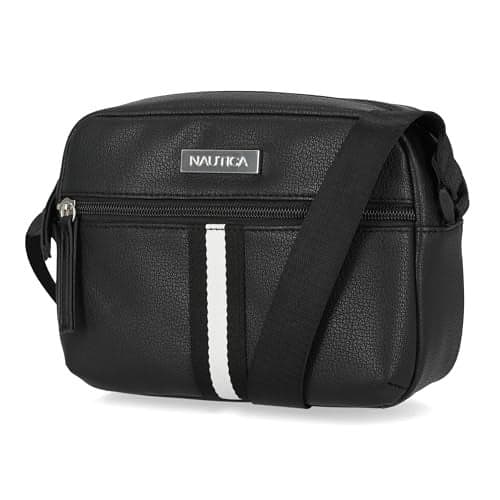 Nautica Women's Candid Camera Adjustable Crossbody, Bowline Black, One Size