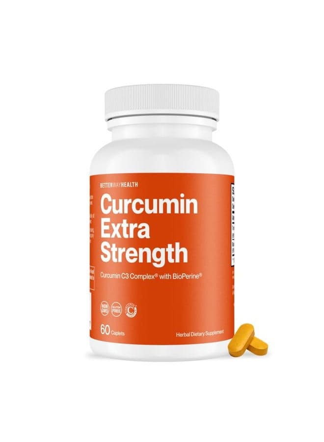 Curcumin Extra Strength - Turmeric Curcumin C3® Complex + BioPerine® - 1000mg 60 Caplets