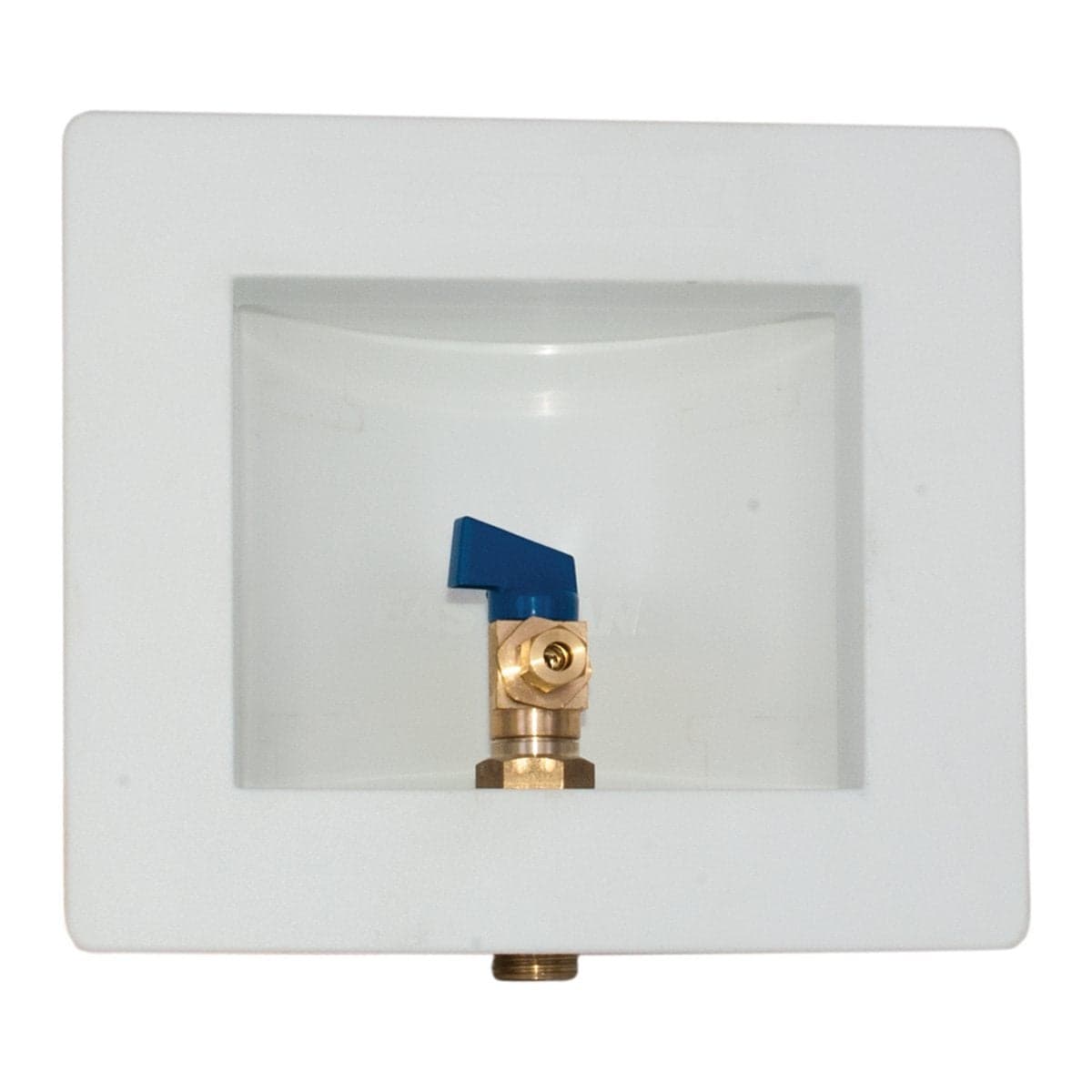 Eastman 12 Inch Sweat Connection x 14 Inch OD Compression Ice Maker Outlet Box Quarter Turn Ball Valve PreAssembled 60232
