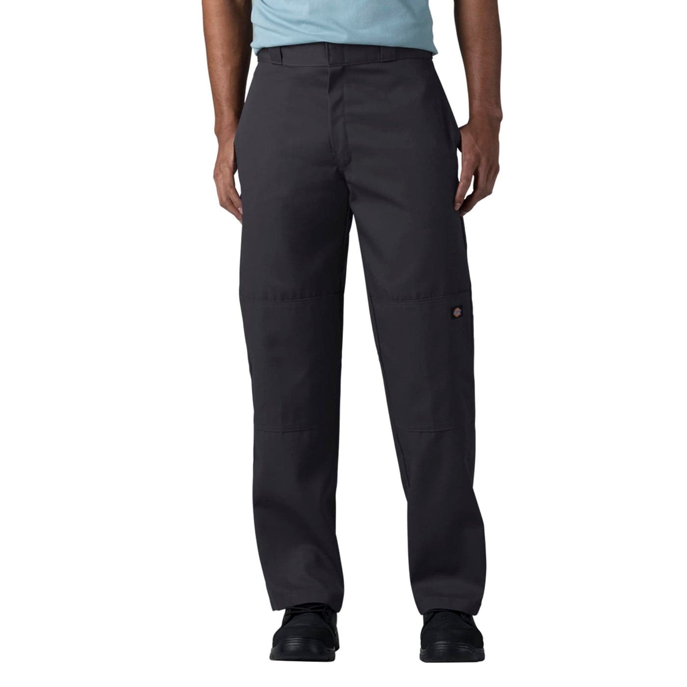 Dickies Mens Loose Fit Double Knee Work Pants Durable Twill Utility Trousers for Construction Warehouse Black 38W x 36L