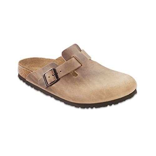 Birkenstock Boston Classic Arch Clog Tobacco Brown Leather.