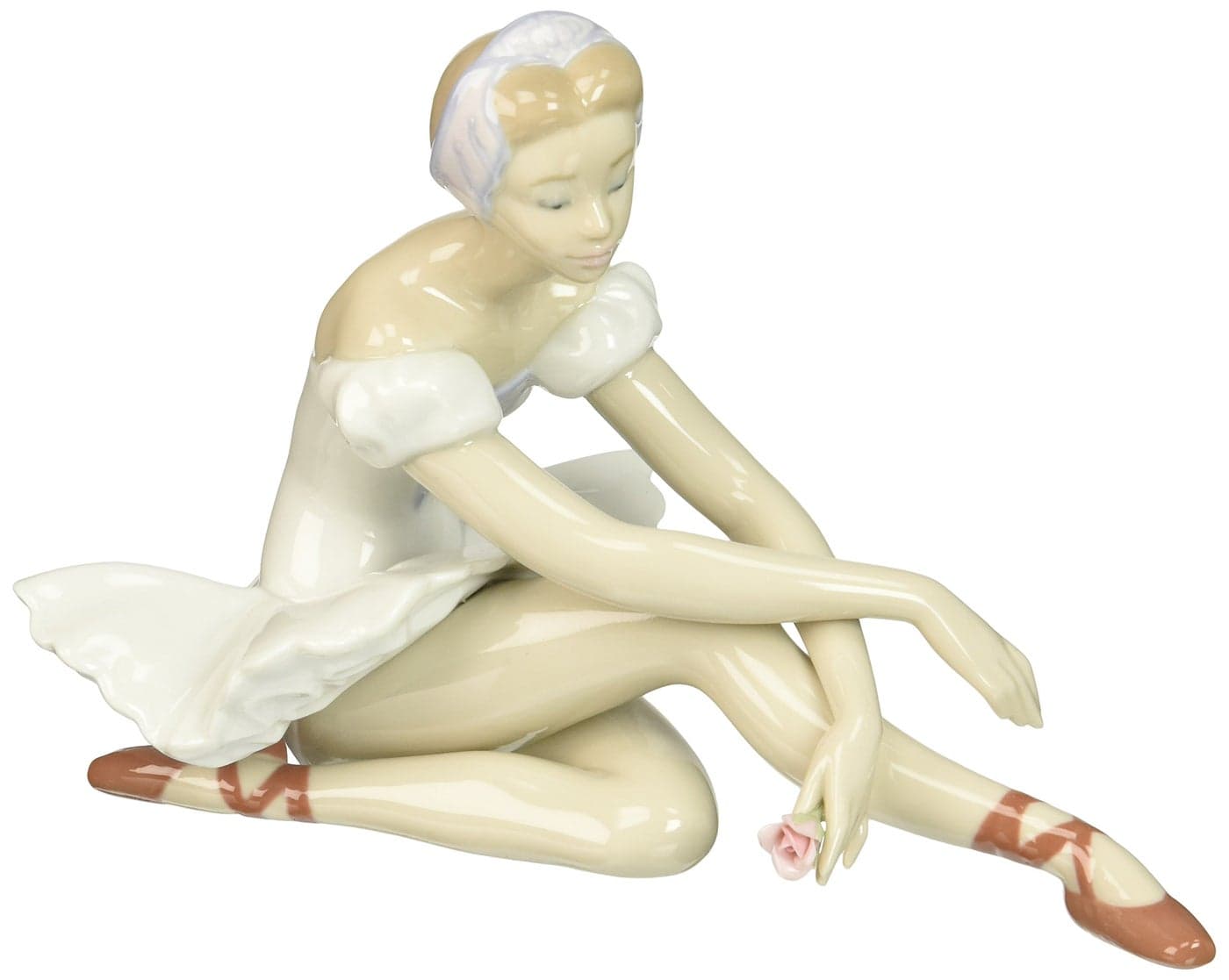 LLADRÓ Rose Ballet Figurine. Porcelain Ballerina Figure.