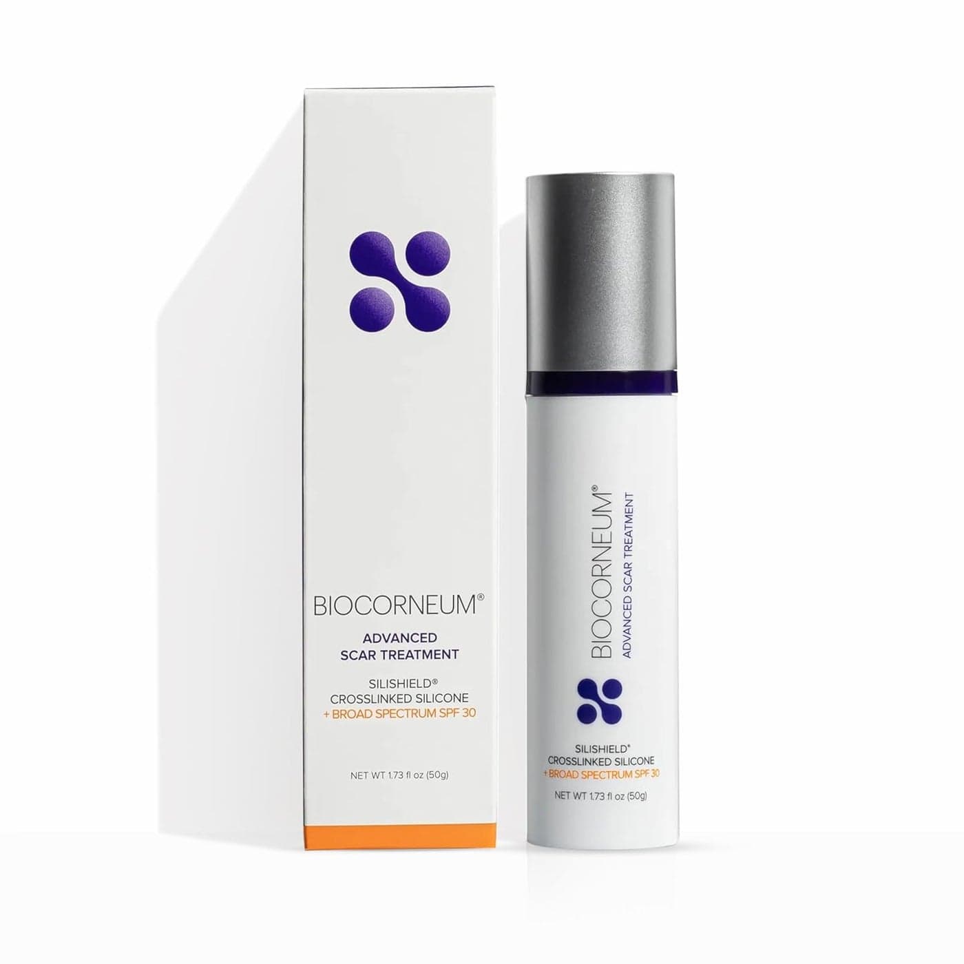 Advanced Scar Treatment with Silishield SPF 30 50g Made in the USA FastDrying WaterResistant Silicone Scar Gel Surgeon Recommended for New Old Scars Suitable for Children Over 6 Months