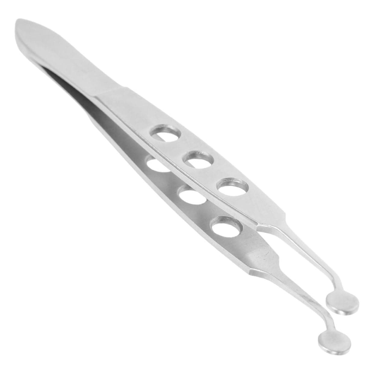 BIUDECO Eyelid Tweezers for Meibomian Gland Massage Stainless Steel for Women Eyelid Compressor Forceps Beauty Tool for Dry Eyes Tip