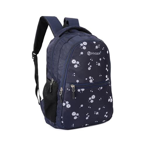 HYDER Blossom 25L Latest Cute and Stylish School Bag for Girls - Perfect for School, College, Office, Travel and Tution Durable School bags for Kids And Women | Perfect Girls Bag (Blue)