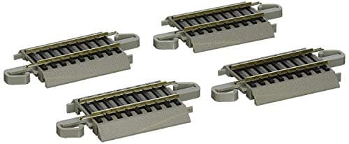 Bachmann Trains SnapFit EZ TRACK 225 STRAIGHT TRACK 4card NICKEL SILVER Rail With Gray Roadbed HO Scale
