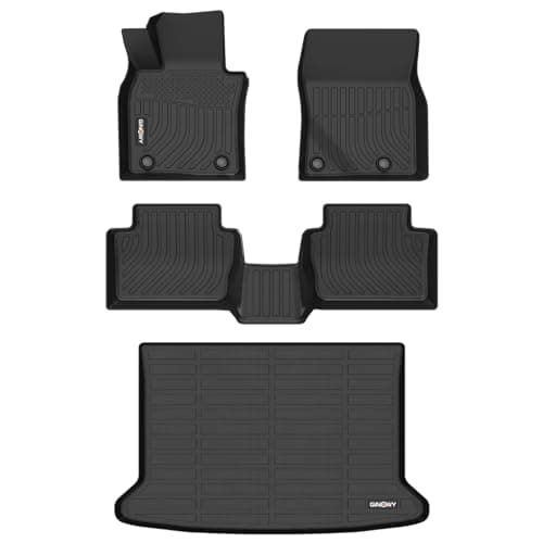 GINOWY-Floor Mats & Cargo Liner Set for 2020-2026 Mazda CX30 (Only AWD), TPE All Weather Mats Floor Liners CX-30 Waterproof Trunk Mat Car Accessories for Mazda CX30 2025 Accessories