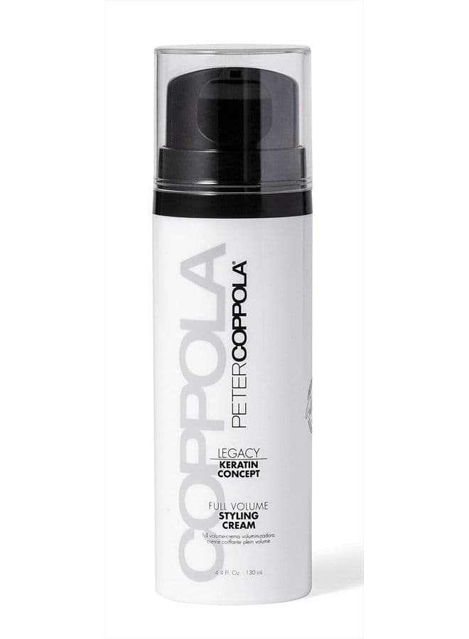Peter Coppola Full Volume Styling Cream - Volumizing Lightweight Blow Dry Cream for Thickening, Adding Volume and Styling All Hair Types, 4.4oz