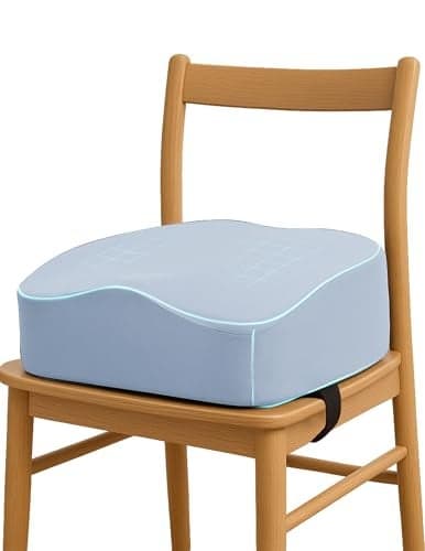 Babelio ErgoDesigned Booster Seat for Kitchen Chair Promote Proper Upright Posture Toddler Booster Seat for Dining Table Removable Washable Cover Suitable for 18 Months to 5 Years Blue