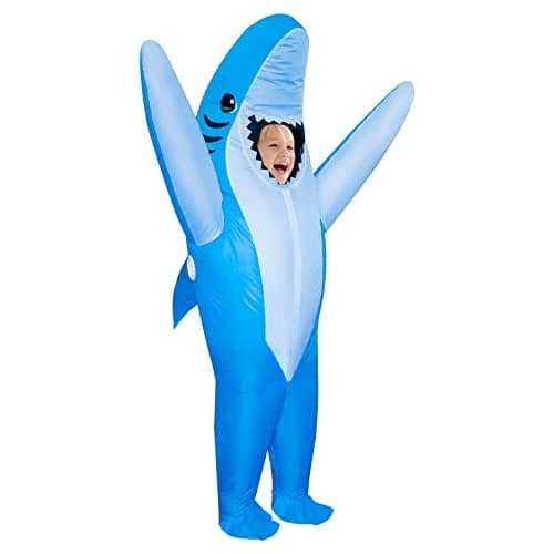 Inflatable Shark Costume Kids, Halloween Shark Inflatable Costumes Funny Blow up Costume for Boys Girls
