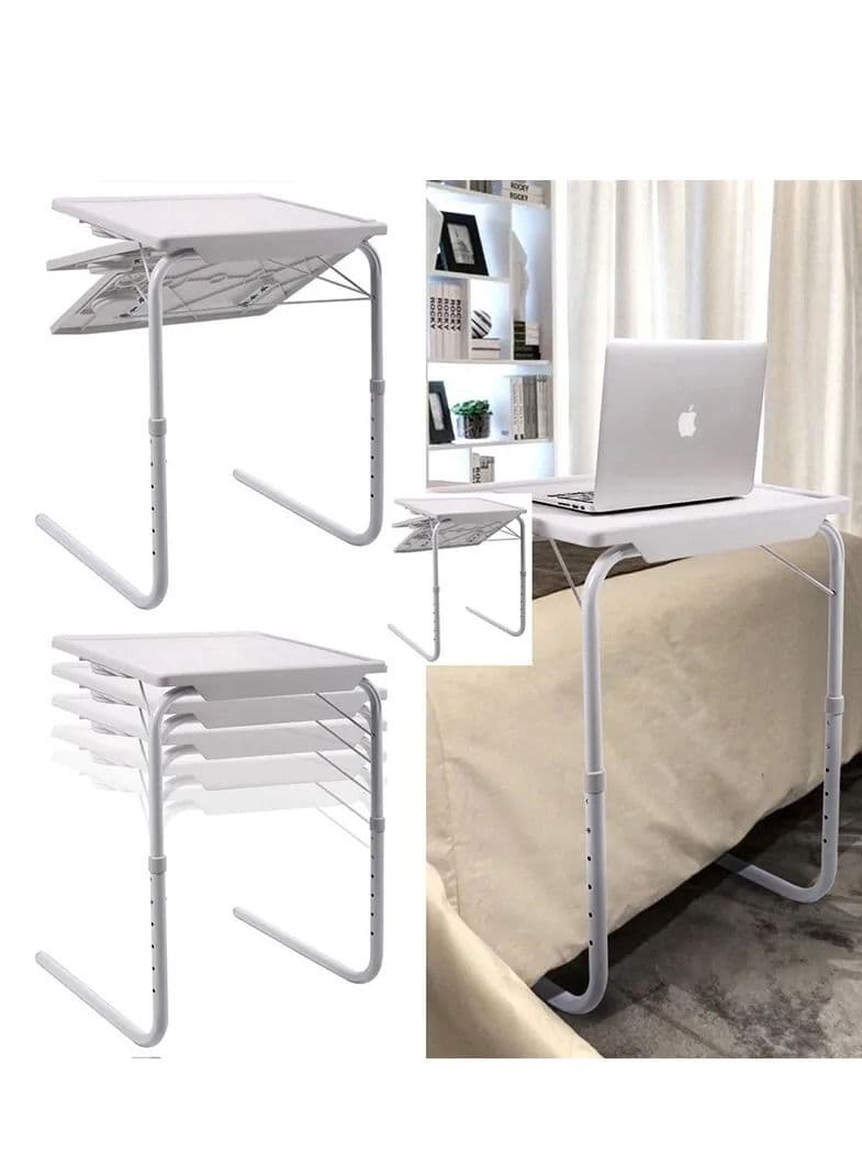 Foldable Portable Multi-purpose Laptop Table White