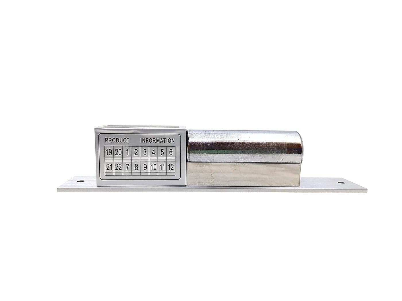 Team Office Drop Bolt Lock with Timer and Feedback5 Wire Silver