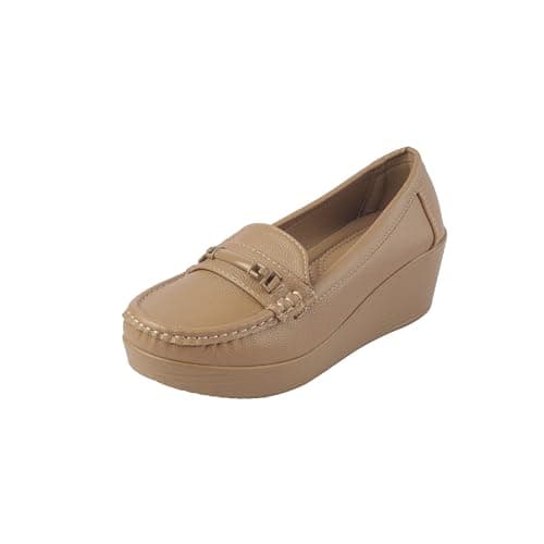 Mochi Women's Off White Pump Loafer Shoes UK/3 EU/36(31-855)