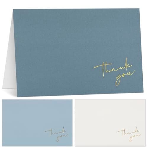 Beautiful Thank You Cards Set of 30 With Envelopes and Stickers - Elegant Blank Cards For Personalized Notes - Perfect Bulk Stationary Set For All Occasions incl. Weddings, Business & Baby Showers