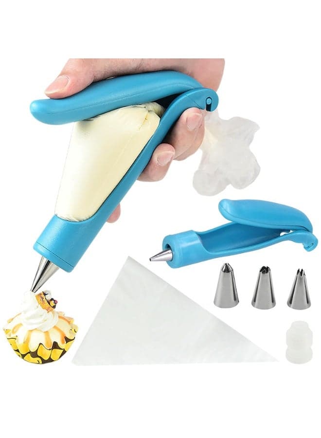 17-Piece Cake Decorating Pen Set - Multi-functional Cream Squeeze Gun with Icing Tips, Complete Baking Tools for Beginners & Professionals