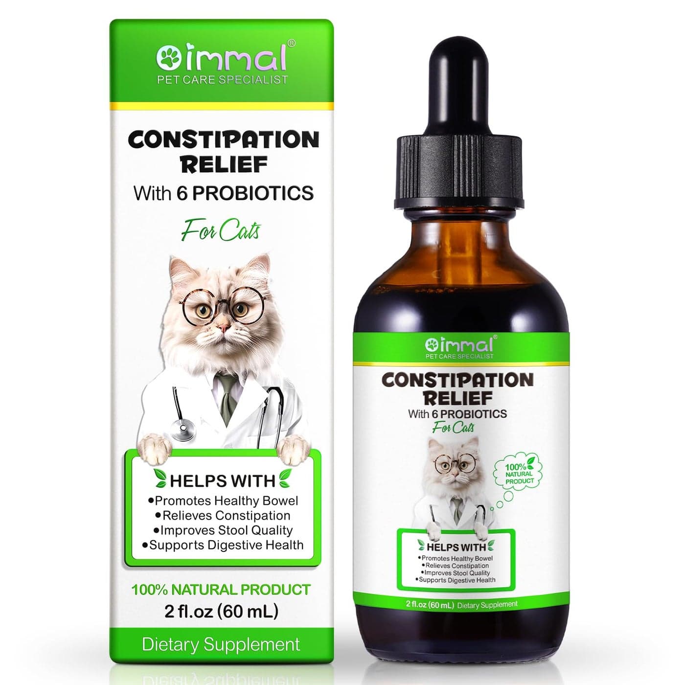 Cat Constipation Relief Constipation Relief for Cats Natural Cat Laxatives for Constipation Cat Stool Softener 2 floz