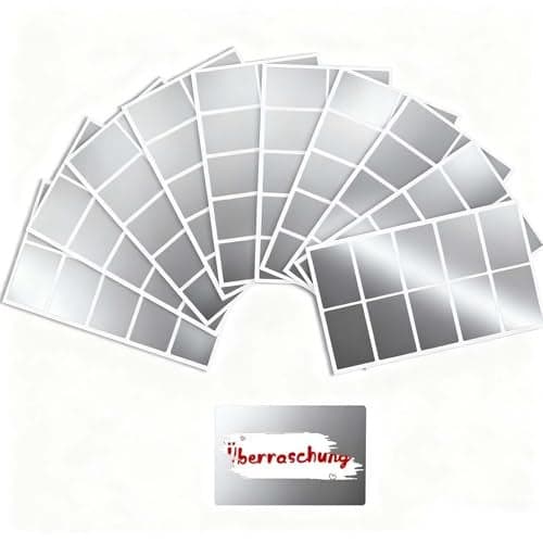 100pcs Scratch Off Stickers 58×35mm Rectangular Self‑Adhesive Scratch Off Labels for DIY Scratch Cards, Secret Message & Reveal, Large Value Pack
