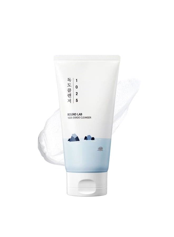 1025 Dokdo Cleanser 5.07 Fl Oz, Low pH Facial Cleanser for Sensitive Skin, Rich Soft Bubbles for Deep Cleansing and Makeup Removal, Hydrating Face Wash with Deep Sea Water, Korean Skin Care