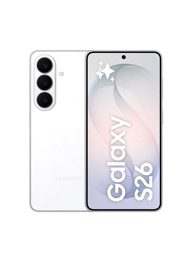 Galaxy S26 Dual SIM White 12GB RAM 512GB 5G - Middle East Version