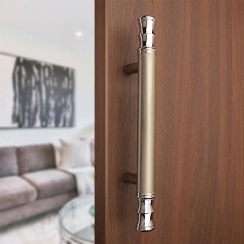 Arena Stainless Steel Heavy Duty Door Handles for Home | Glass Door Handle | Satin(Silver) Finish Main Door Handle for Home, Office, Furniture |14 Inch Pull Push Handles for All Doors (Pack of 1)